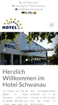 Mobile Screenshot of hotel-schwanau.de